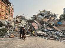 Myanmar earthquake damage 