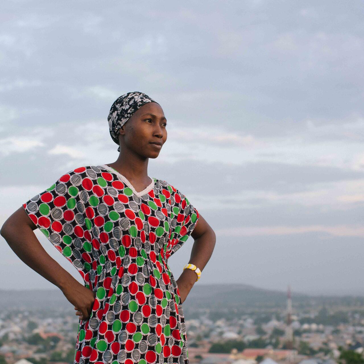 Lydia aus Nigeria nimmt am Back-My-Business-Programm von IRC und der City Foundation teil.